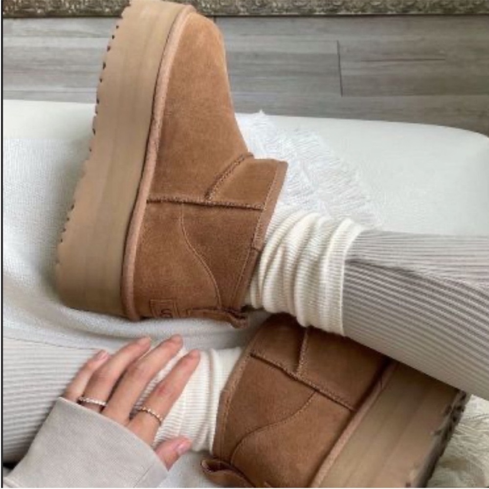 UGG Classic Mini Platform Boots Chestnut